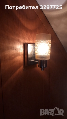 ✅Ретро стенни лампи абажури полилей от метал и дърво!, снимка 12 - Лампи за таван - 52537532
