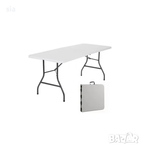 Маса за къмпинг, Преносима масичка, Сгъваема, 152/74/70см