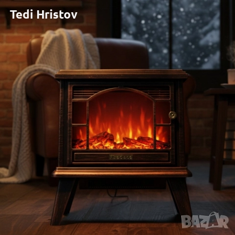 Ретро камина с ефект на пламък – уют и атмосфера навсякъде, снимка 2 - Други стоки за дома - 52530161