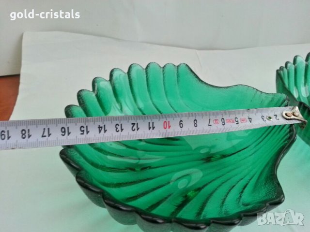купички цветно зелено стъкло , снимка 2 - Антикварни и старинни предмети - 27472839