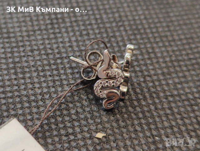 Сребърни обеци 1.12гр