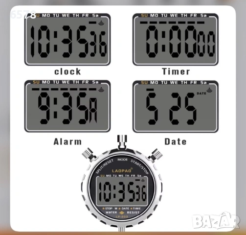 Цифров хронометър, снимка 3 - Водоустойчиви - 53386958