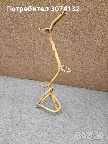 Стойка за цветя от естествен бамбук