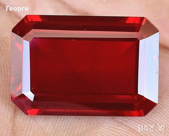 Голям естествен кърваво червен Рубин Сертифициран безупречен камък, снимка 5 - Колекции - 36876312
