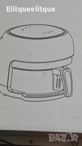 Интелигентен въздушен фритюрник 6 литра с прозрачен визуален прозорец – Здравословно готвене , снимка 11 - Друга електроника - 52284156