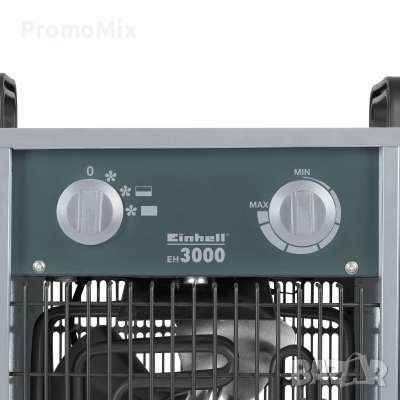 Електрически отоплител Einhell EH3000 2338260 3000W IP24 калорифер печка духалка вентилаторна печка, снимка 3 - Отоплителни печки - 38862305
