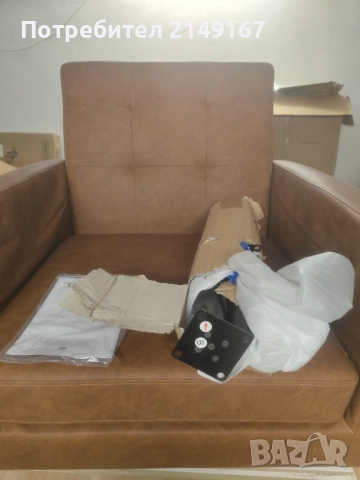 Кожено кресло , снимка 2 - Дивани и мека мебел - 52336114