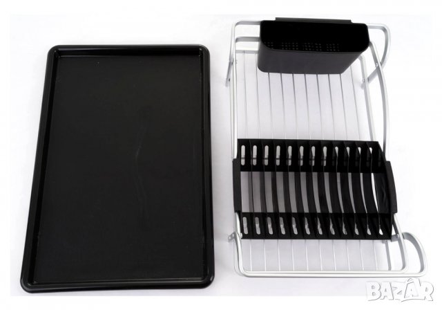 Алуминиев сушилник за съдове с тавичка Wenko, снимка 2 - Сушилници - 38327704