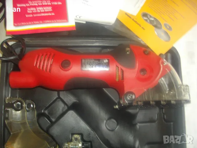 450W ф85мм НОВ НЕМСКИ ЕЛЕКТРИЧЕСКИ РОТОРАЙЗЕР МИНИ ЦИРКУЛЯР ЗА 1 РЪКА ПЪЛЕН КОМПЛЕКТ KRAFT WERKZEUGE, снимка 16 - Други инструменти - 49830122