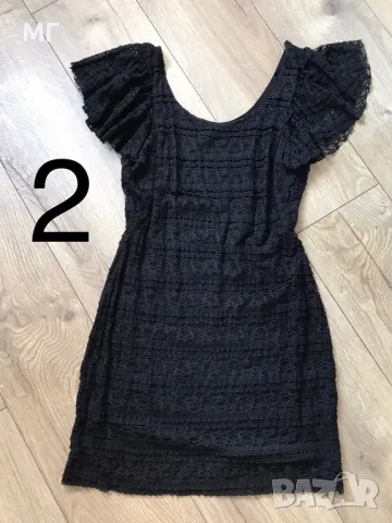 Черна дантелена рокля S/M р-р