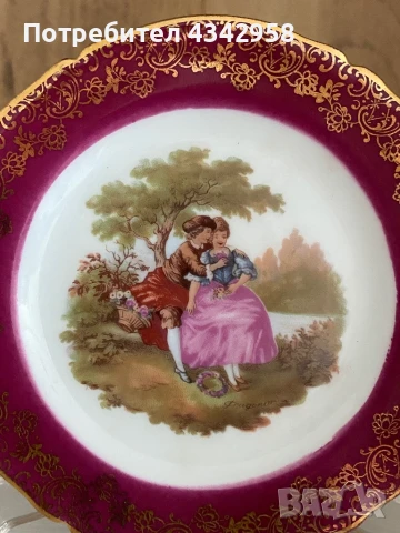 Limoges. France. Декоративна чинийка., снимка 4 - Антикварни и старинни предмети - 51012582