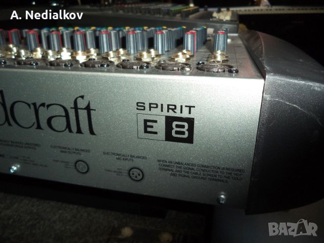 Soundcraft Spirit E8, снимка 5 - Ресийвъри, усилватели, смесителни пултове - 43084030
