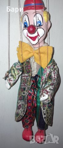 Марионетка Шмидер- Клоун от истинско дърво, ръчна изработка 3, снимка 2 - Антикварни и старинни предмети - 43820834