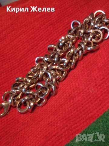 РАЗКОШНА СРЕБЪРНА ВИНТИДЖ - АРТ ГРИВНА СРЕБРО 925 ДИЗАЙНЕРСКИ ЛИМИТИРАН МОДЕЛ 30743