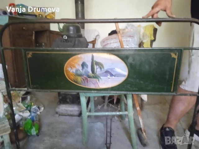 метално легло от 1930 г с пружина , снимка 6 - Антикварни и старинни предмети - 51025464