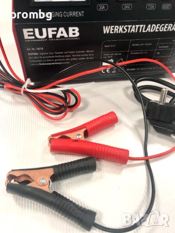 Зарядно за акумулатор 12/24 V, EUFAB-Germany, снимка 5 - Аксесоари и консумативи - 43952061