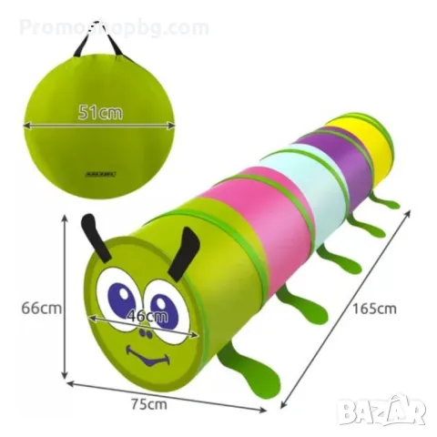 Детска палатка за игра / Тунел за игра "Гъсеница", снимка 2 - Играчки за стая - 47689367