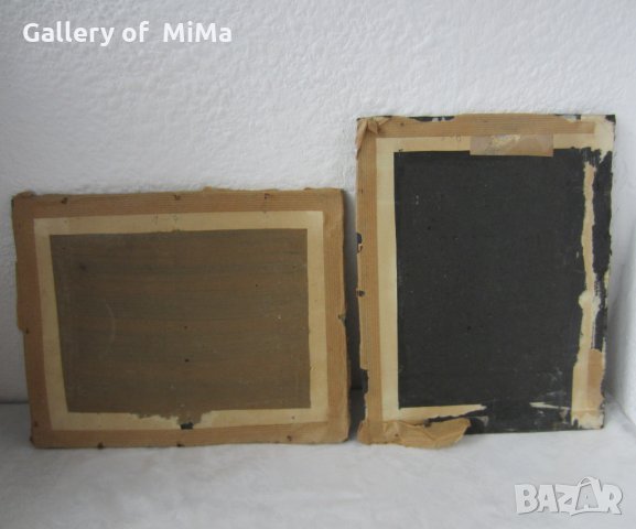  1947 - 2 картини планински пейзаж, подписани, снимка 8 - Картини - 28888514