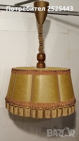 Абажур (лампион) Е27 - с 2 Нови LED крушки 10W - 4000K, снимка 12 - Лампи за таван - 43824157