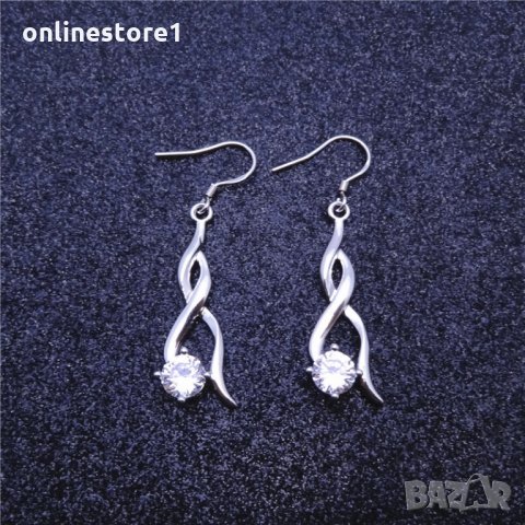 Сребърни Обеци - Фиеста - 925 печат сребро BH322, снимка 6 - Обеци - 28839830