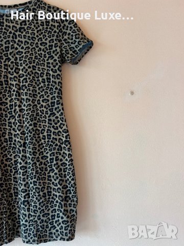 H&M Тигрова памучна рокля S размер 🖤, снимка 2 - Рокли - 44043595