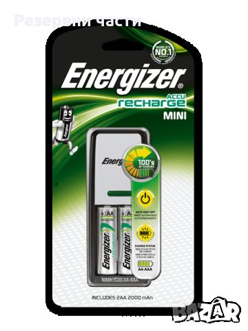 Зарядно Energizer Mini AA/AAA Charger with 2-AA NiMH 