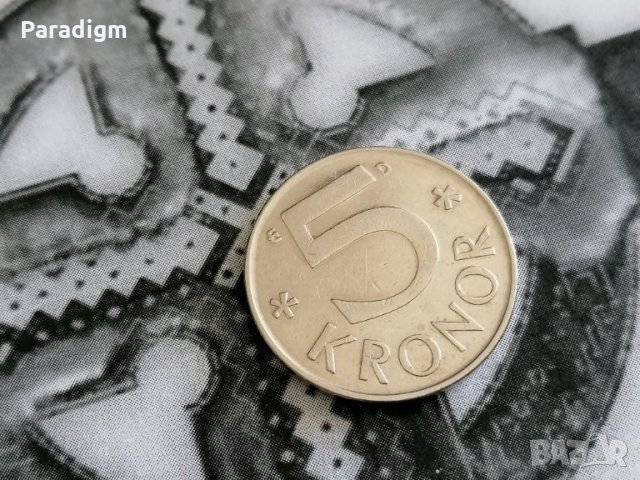 Mонета - Швеция - 5 крони | 1988г., снимка 1 - Нумизматика и бонистика - 28441672