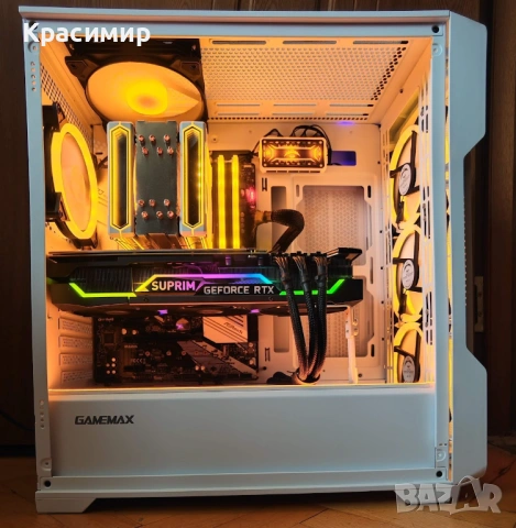 Геймърски компютър Ryzen 5800x,MSI GeForce RTX 3080 Suprim,32gb ddr4,1tb nvme, снимка 5 - Геймърски - 53210469