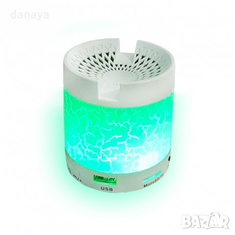  Светеща мини bluetooth колонка със стойка за телефон mp3 hands free, снимка 8 - Слушалки и портативни колонки - 26530061