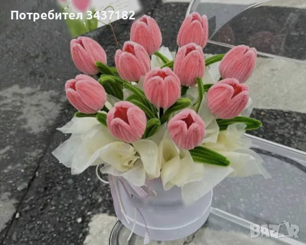 Ръчно изработени цветя! Оригинален подарък за Вашите празници