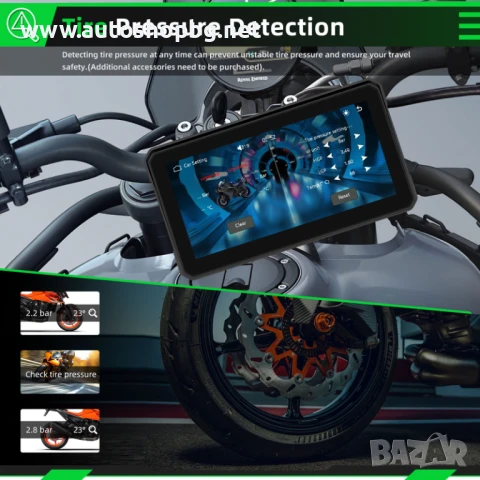  6" Навигация за мотоциклет с Carplay Android Auto,Airplay BT, Type-C, SWC камера Водоустойчива, снимка 2 - Аксесоари и консумативи - 51002916