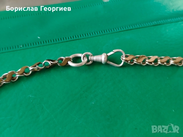 Стар сребърен кюстек за джобен часовник 0.800, снимка 2 - Антикварни и старинни предмети - 52522273