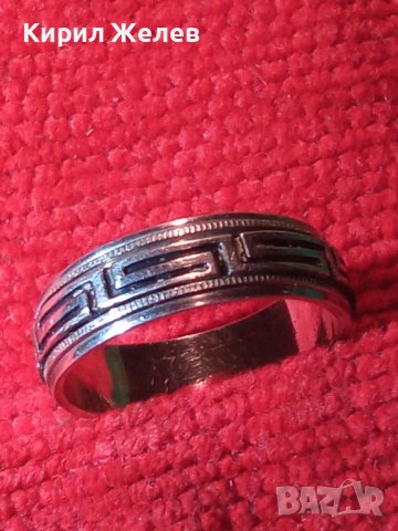 АРИСТОКРАТИЧЕН СРЕБЪРЕН МАРКОВ ПРЪСТЕН ХАЛКА СРЕБРО 925 КЛАСИЧЕСКИ ОРНАМЕНТИРАНА 32393