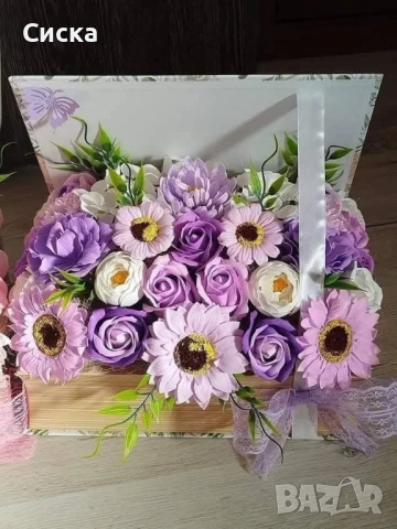 Кутия книга със сапунени цветя страхотен подарък за всеки специален павод, снимка 7 - Подаръци за жени - 40950715