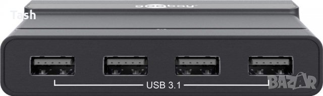 goobay  USB-C™ Gen2 hub 66456, снимка 2 - Други - 27885098