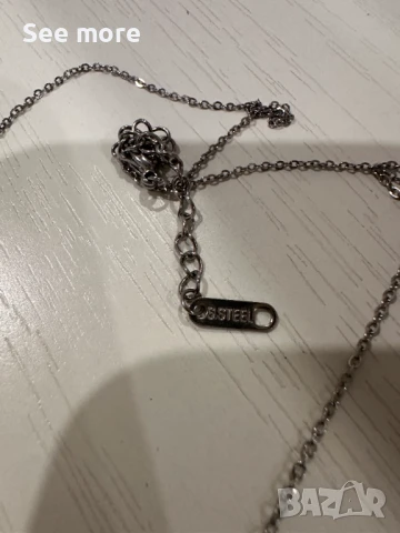 Колиета сет стомана с емайл, снимка 5 - Колиета, медальони, синджири - 50842407