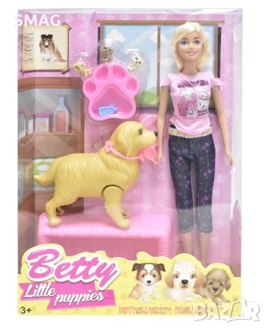 Играчка кукла с куче и 3 кученца, снимка 2 - Кукли - 43295231