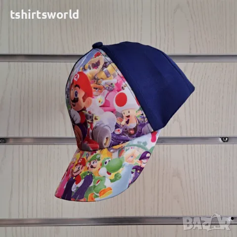 Нова детска шапка с козирка Super Mario Bros (Супер Марио), снимка 2 - Шапки, шалове и ръкавици - 47676825