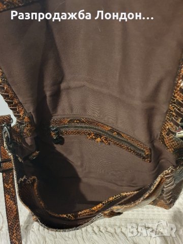 ZARA чанта змийска кожа.от 96лв, снимка 4 - Чанти - 43640409