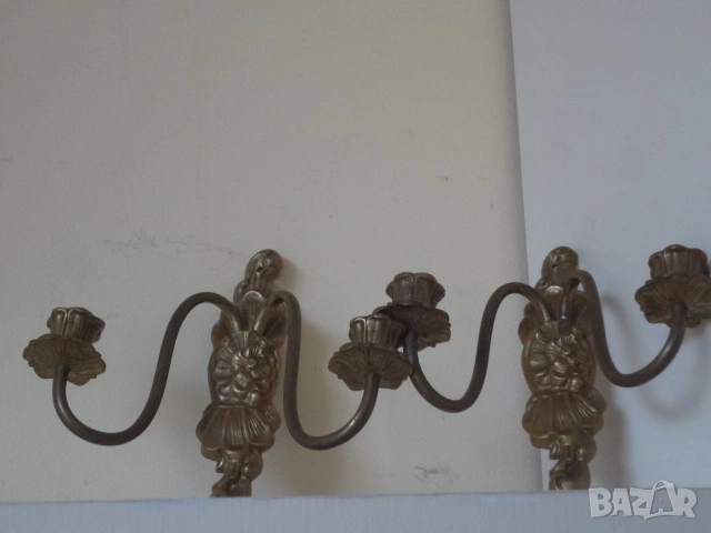 2 бр. бронзови свещника, снимка 9 - Антикварни и старинни предмети - 53528513