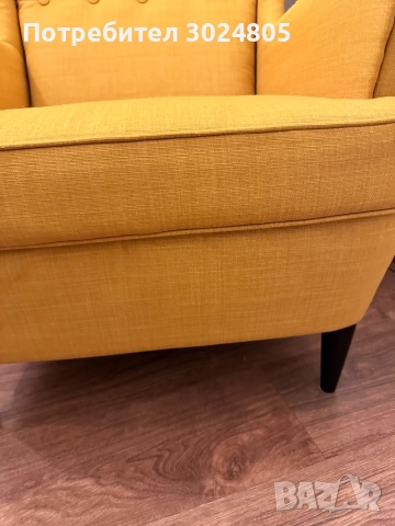 Кресло и табуретка Strandmon, снимка 5 - Дивани и мека мебел - 52484769