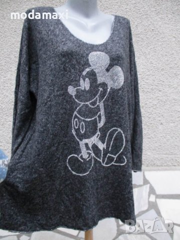 3XL+ Нова блуза с Мики Маус , снимка 4 - Блузи с дълъг ръкав и пуловери - 43330982