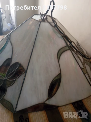Полилей,лампа за таван тип тифани, снимка 2 - Полилеи - 51158734