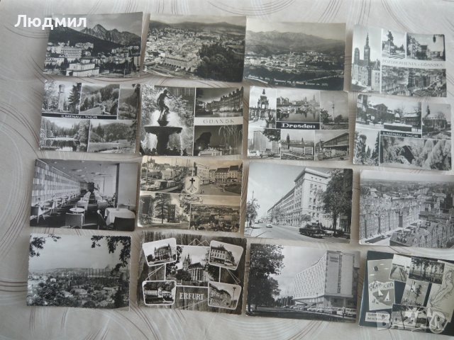 Стари черно-бели картички от Европа, снимка 1 - Антикварни и старинни предмети - 43485617