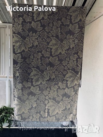 Голям двулицев шал,модерен нюдов цвят, снимка 3 - Шалове - 27221912