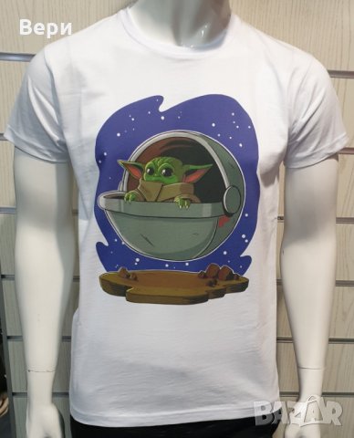 Нова мъжка тениска с дигитален печат Бейби Йода, Междузвездни войни (Star Wars), снимка 8 - Тениски - 28344819