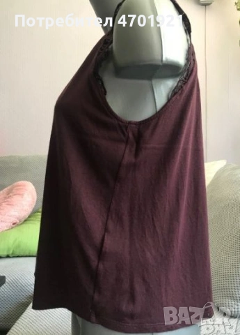 Виненочервен потник H&M, снимка 3 - Потници - 53137004