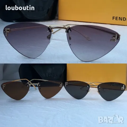 Fendi Дамски слънчеви очила тъиъгълни 3 цвята , снимка 3 - Слънчеви и диоптрични очила - 47669507