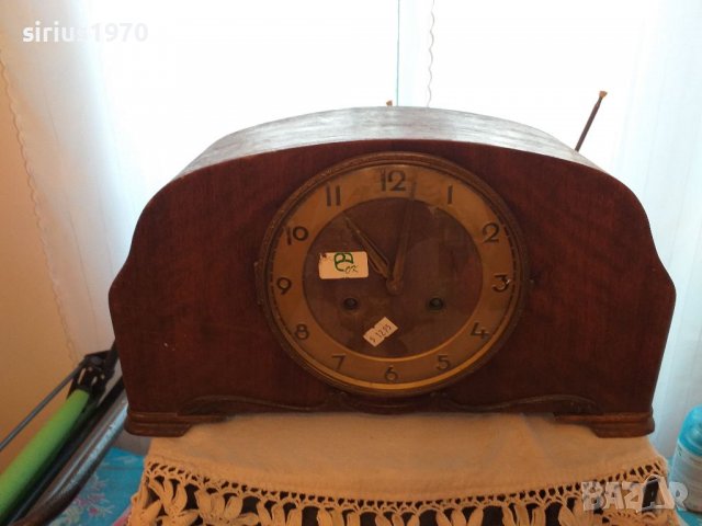 Немски каминен часовник работещ, снимка 1 - Стенни часовници - 38609226