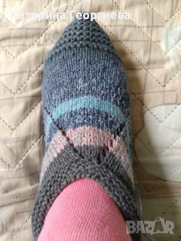 Мъжки и дамски плетени терлици., снимка 7 - Други - 52677409